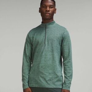 Men’s Lululemon Metal Vent Tech Half-Zip | Smoked Spruce/Tidewater Teal | Small